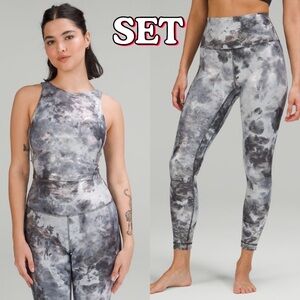 NWT RARE SET lululemon Align High-Neck‎ Tank *Shine & Leggings  Size 2